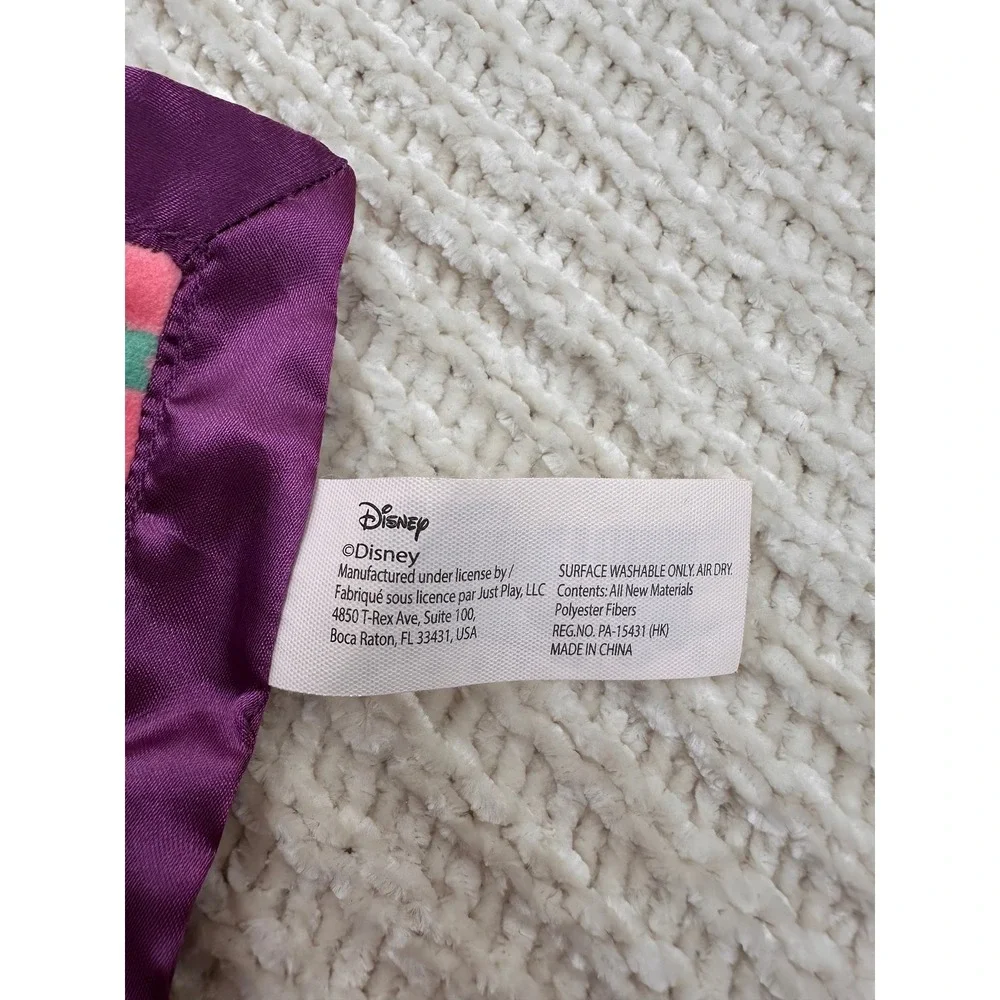 Disney Doc McStuffins Baby Security Blanket Pink Star Lovey‎ Purple Satin
